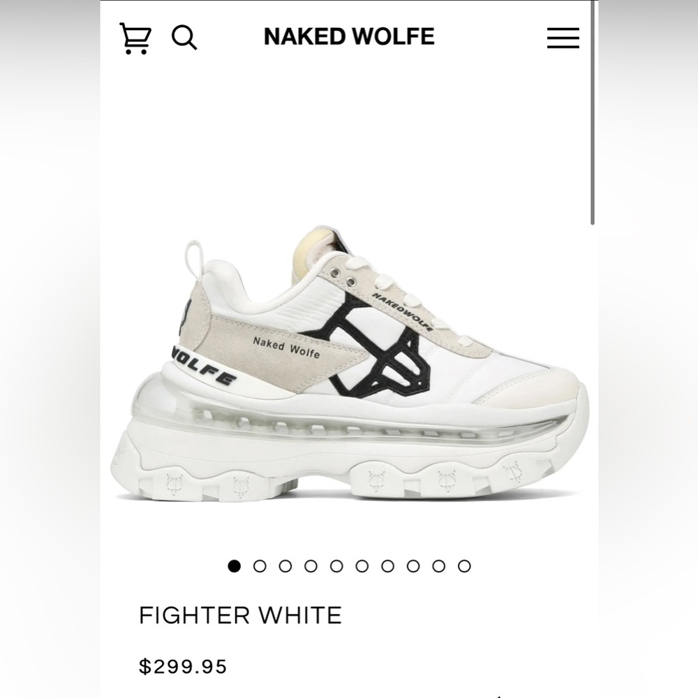 naked wolfe fighter sneaker size 38